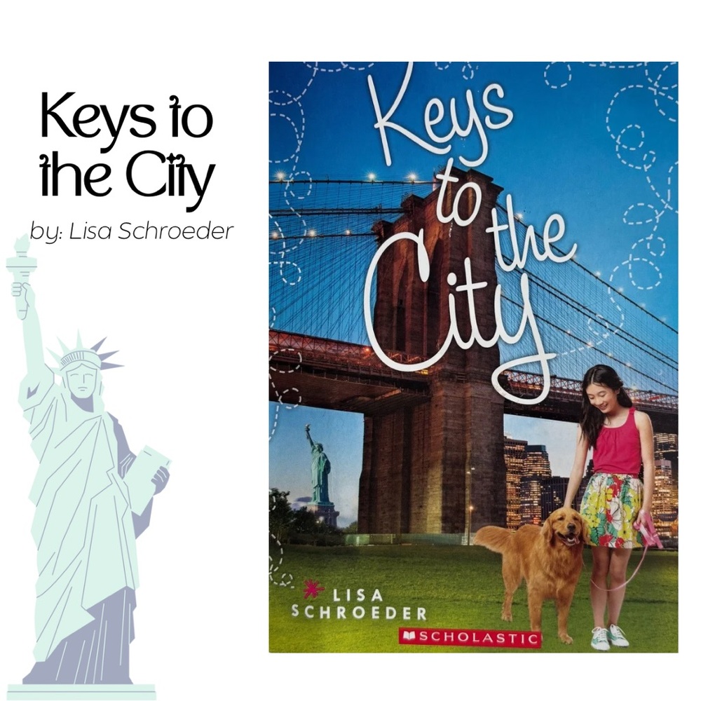 Scholastic 'Keys to the City' Book with Red and Blue Accents